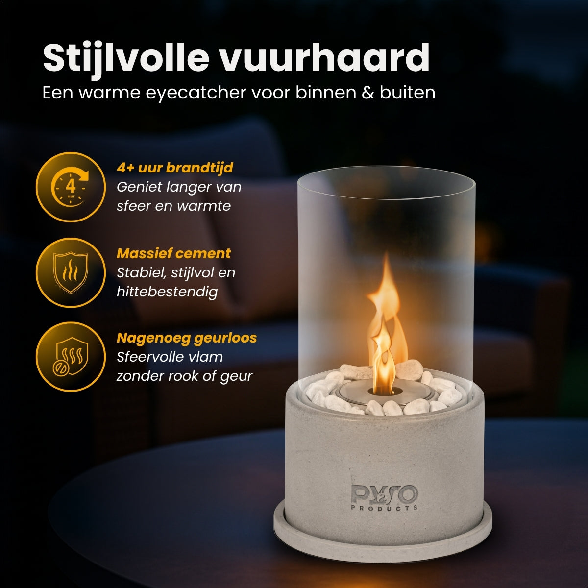 PyroProducts® Tafelhaard Cementwit - PyroProducts