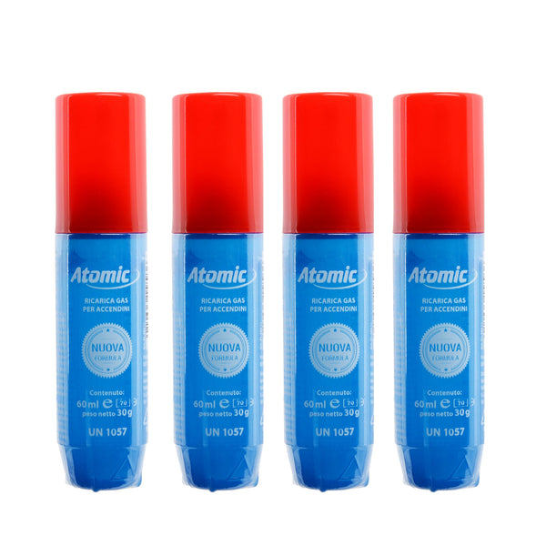 4x Atomic Pocket Aanstekergas (60 ml)
