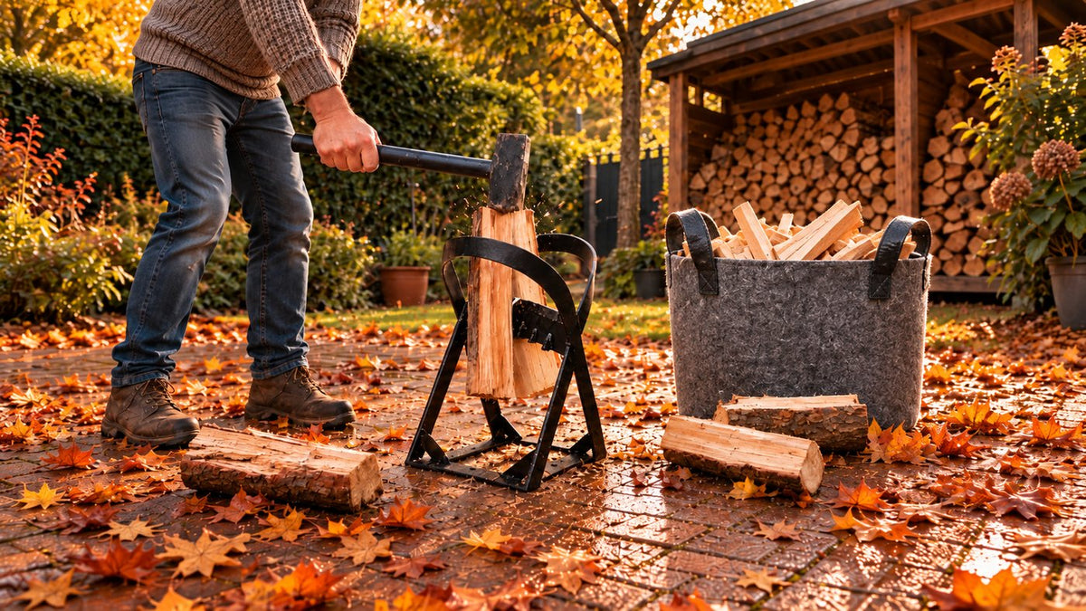 Houtklover + gratis bruine handschoenen
